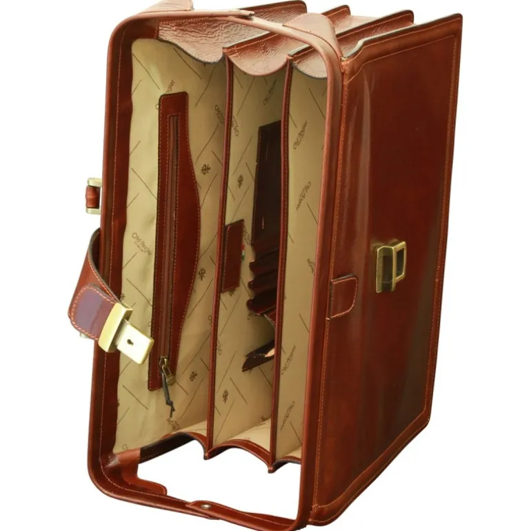 Aktówka dyplomatyczna ze skóry licowej "Wieliczka"