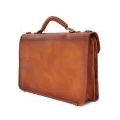 Aktówka ze skóry garbowanej roślinnie, "Leccio" B113B