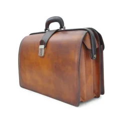 Aktówka ze skóry typu dyplomatycznego "Leonardo" B525