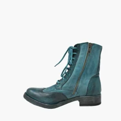 Botki Damskie skórzane "Petrolio"