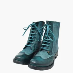 Botki Damskie skórzane "Petrolio"