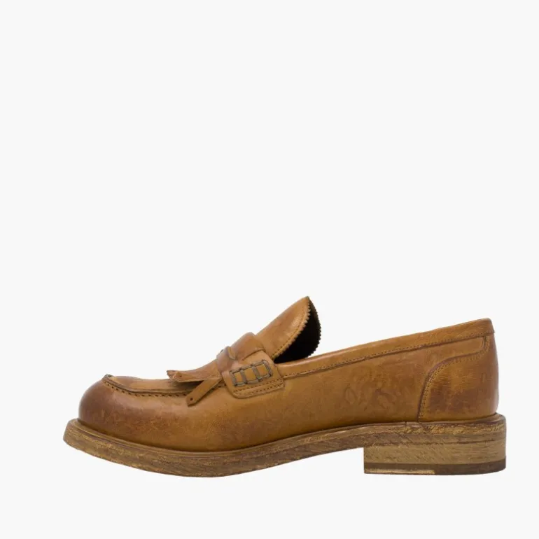 Buty męskie skórzane "Mocassino Frange"