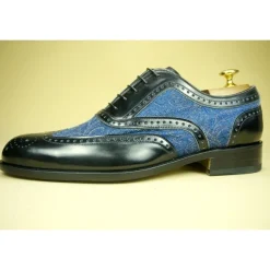 Buty męskie skórzane sznurowane "Filiberto" BL