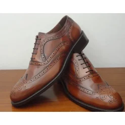 Buty męskie skórzane sznurowane "Bruno"