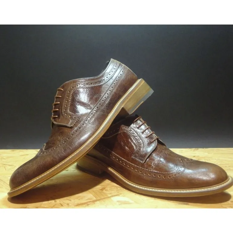 Buty męskie skórzane sznurowane "Roglio"