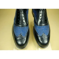 Buty męskie skórzane sznurowane "Filiberto" BL