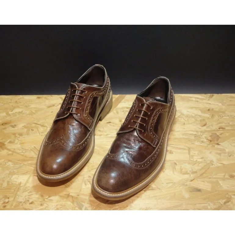 Buty męskie skórzane sznurowane "Roglio"