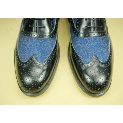 Buty męskie skórzane sznurowane "Filiberto" BL