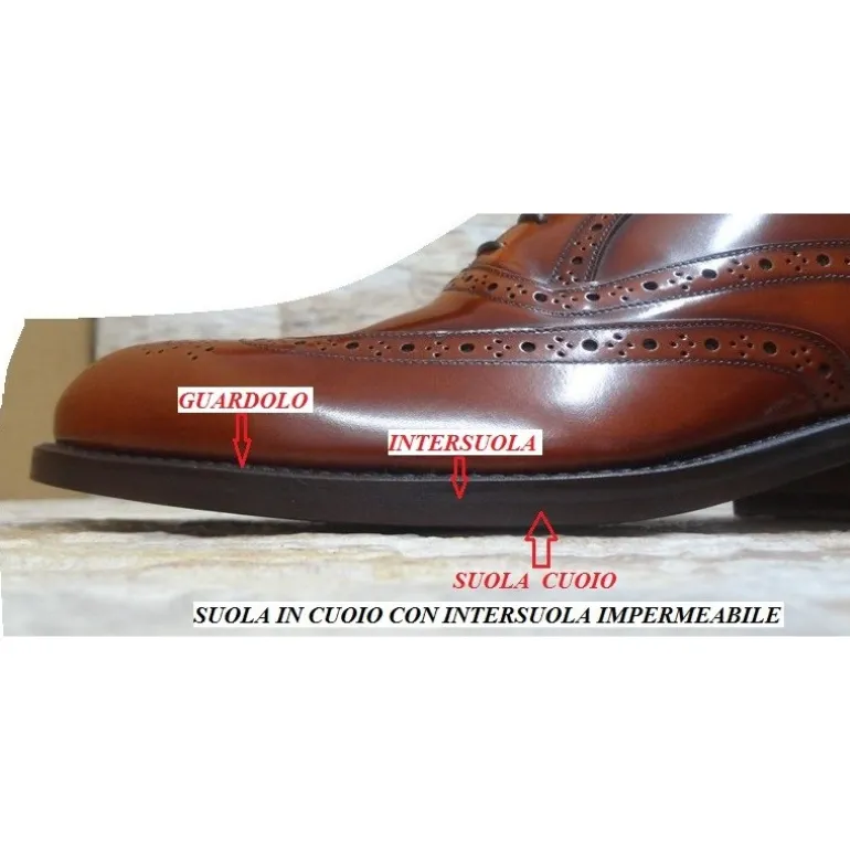 Buty męskie skórzane sznurowane "Bruno"