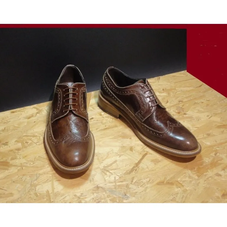 Buty męskie skórzane sznurowane "Roglio"