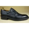 Buty męskie skórzane ze sprzączką "Narciso"