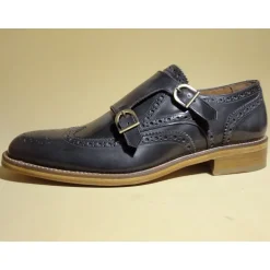 Buty męskie skórzane ze sprzączką "Vincenzo"