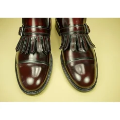 Buty męskie skórzane ze sprzączką "Lucignano"