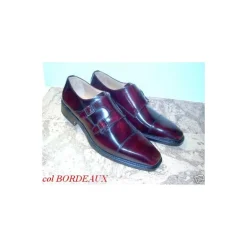 Buty męskie skórzane ze sprzączką "Edoardo"