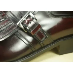 Buty męskie skórzane ze sprzączką "Lucignano"