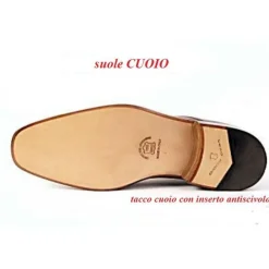 Buty męskie skórzane ze sprzączką "Carlo"