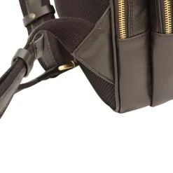 Casualowy plecak na laptopa z miękkiej skóry cielęcej "Baltico II" Czarny