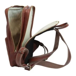 Casualowy plecak na laptopa z miękkiej skóry cielęcej "Baltico II" Brązowy