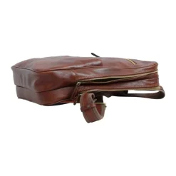 Casualowy plecak na laptopa z miękkiej skóry cielęcej "Baltico II" Brązowy