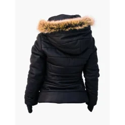 Ciepła i puchowa kurtka Damska skórzana i valtherm  "Unico"