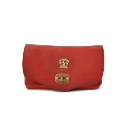 Damska listonoszka ze skóry z klapą "Castel Del Piano" B161