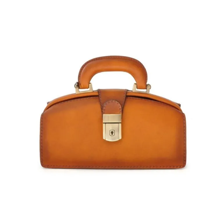 Damska skórzana torebka z zamkiem na klucz "Lady Brunelleschi" 120/N