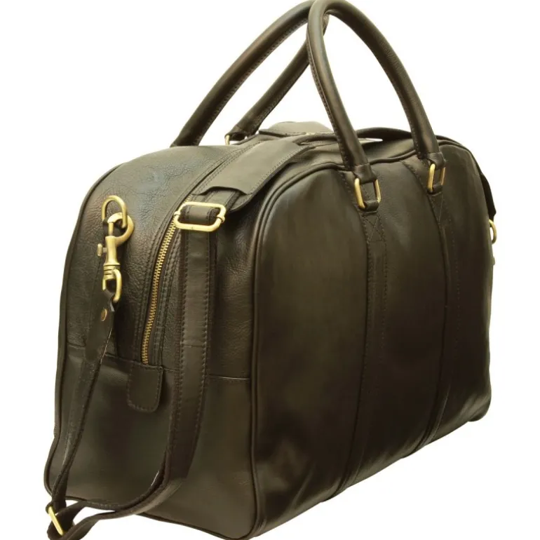 Duża, minimalistyczna torba podróżna szlachetnej skóry cielęcej "Grudziądz" CZ