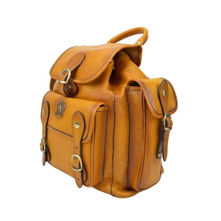 Duży skórzany plecak unisex "Montalbano" B346