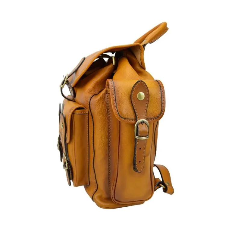 Duży skórzany plecak unisex "Montalbano" B346