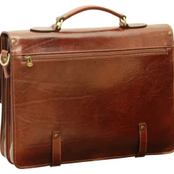 Ekskluzywna aktówka z licowej skóry cielęcej. "Toruń" B