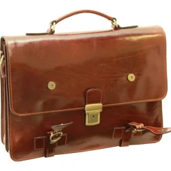 Ekskluzywna aktówka z licowej skóry cielęcej. "Toruń" B