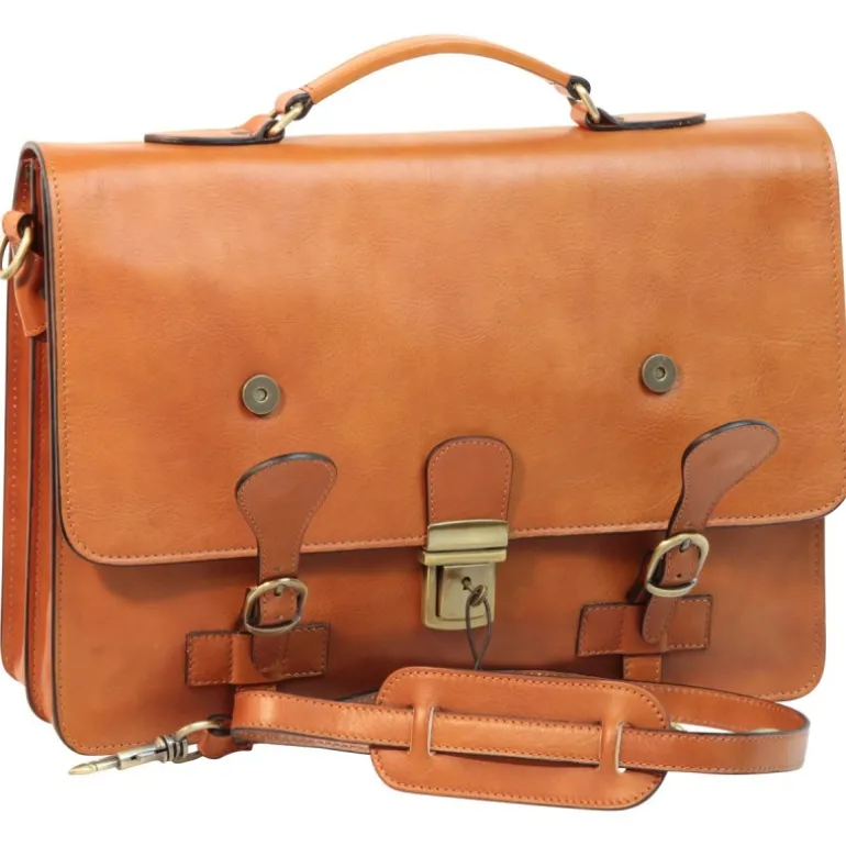 Ekskluzywna aktówka z licowej skóry cielęcej. "Toruń"