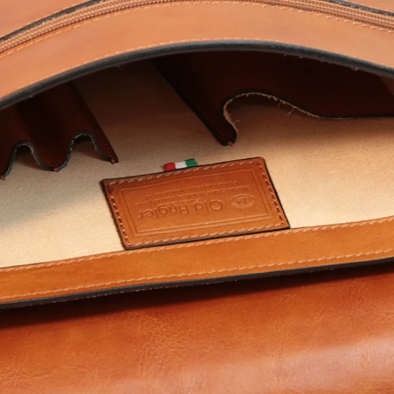 Ekskluzywna aktówka z licowej skóry cielęcej. "Toruń"