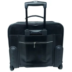 Ekskluzywny walizka na kółkach z prawdziwej włoskiej skóry "Brunello" CZ