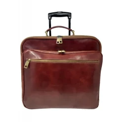 Ekskluzywny walizka na kółkach z prawdziwej włoskiej skóry "Brunello"