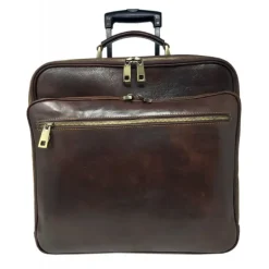 Ekskluzywny walizka na kółkach z prawdziwej włoskiej skóry "Brunello" BC