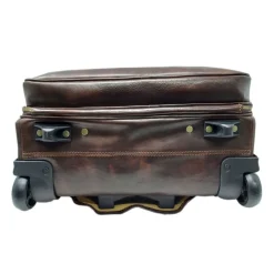Ekskluzywny walizka na kółkach z prawdziwej włoskiej skóry "Brunello" BC