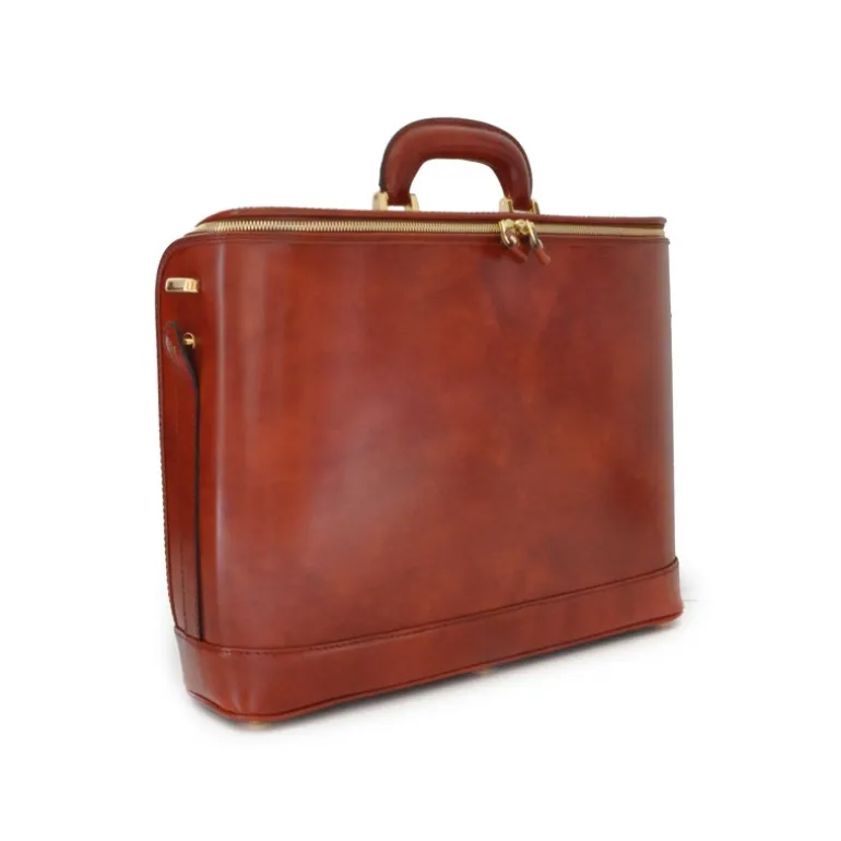 Elegancka skórzana aktówka na laptopa. "Raffaello" B116-17