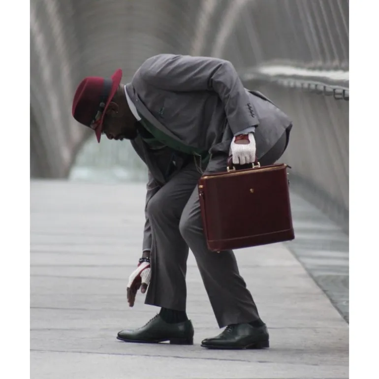 Elegancka skórzana aktówka na laptopa. "Raffaello" B116-17