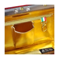 Elegancka skórzana torebka damska z krokodylim wzorem. "Vittoria Colonna" K153