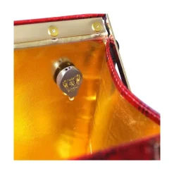 Elegancka skórzana torebka damska z krokodylim wzorem. "Vittoria Colonna" K153