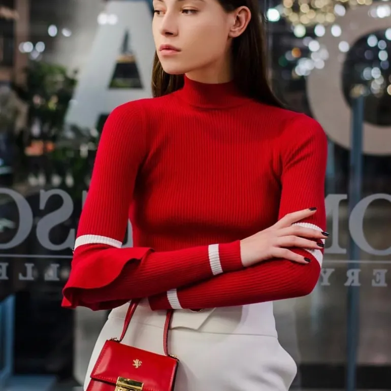 Elegancka, skórzana torebka damska do ręki "Artemisia" R299/22