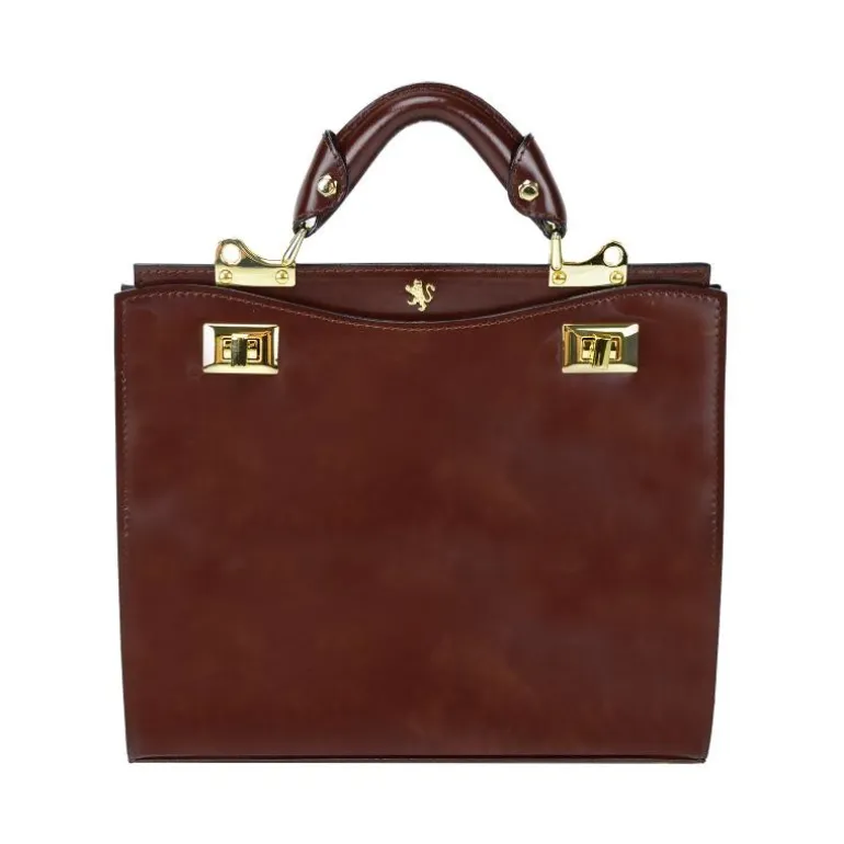 Elegancka torebka skórzana Średniej wielkości. "Anna Maria Luisa de' Medici"