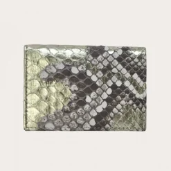 Etui na karty kredytowe ze skóry pytona SZ