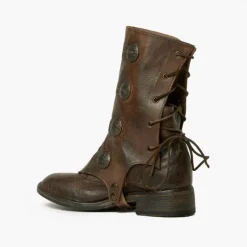 Getry na obuwie ze skóry "Ghette Bottoni" BC