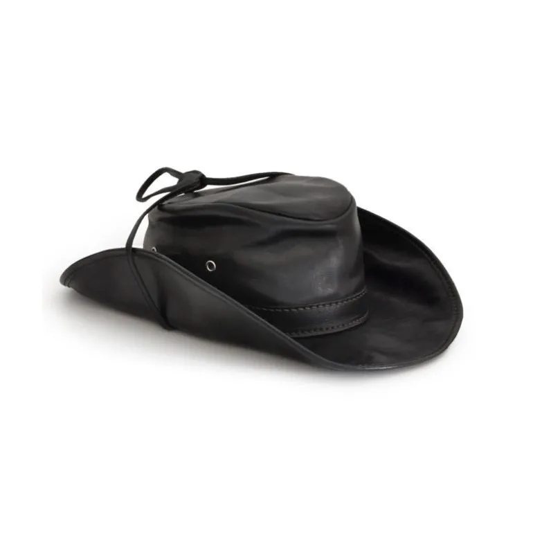 Kapelusz skórzany "Cagliostro"