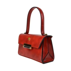 Klasyczna skórzana torebka damska z klapą "Miss Impruneta" R146