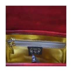 Klasyczna skórzana torebka damska z klapą "Miss Impruneta" R146