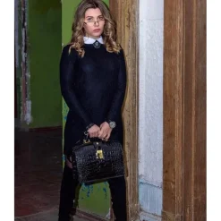 Klasyczna torebka Damska skórzana z tłoczonym wzorem. "Miss Brunelleschi" K120/29