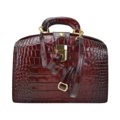 Klasyczna torebka Damska skórzana z tłoczonym wzorem. "Miss Brunelleschi" K120/29